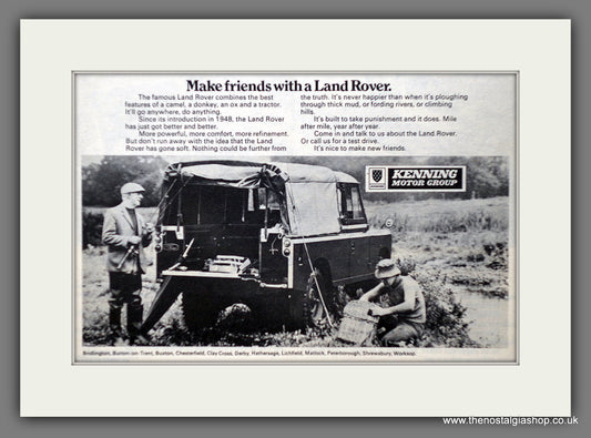 Land Rover. 1974 Original Advert (ref AD61004)