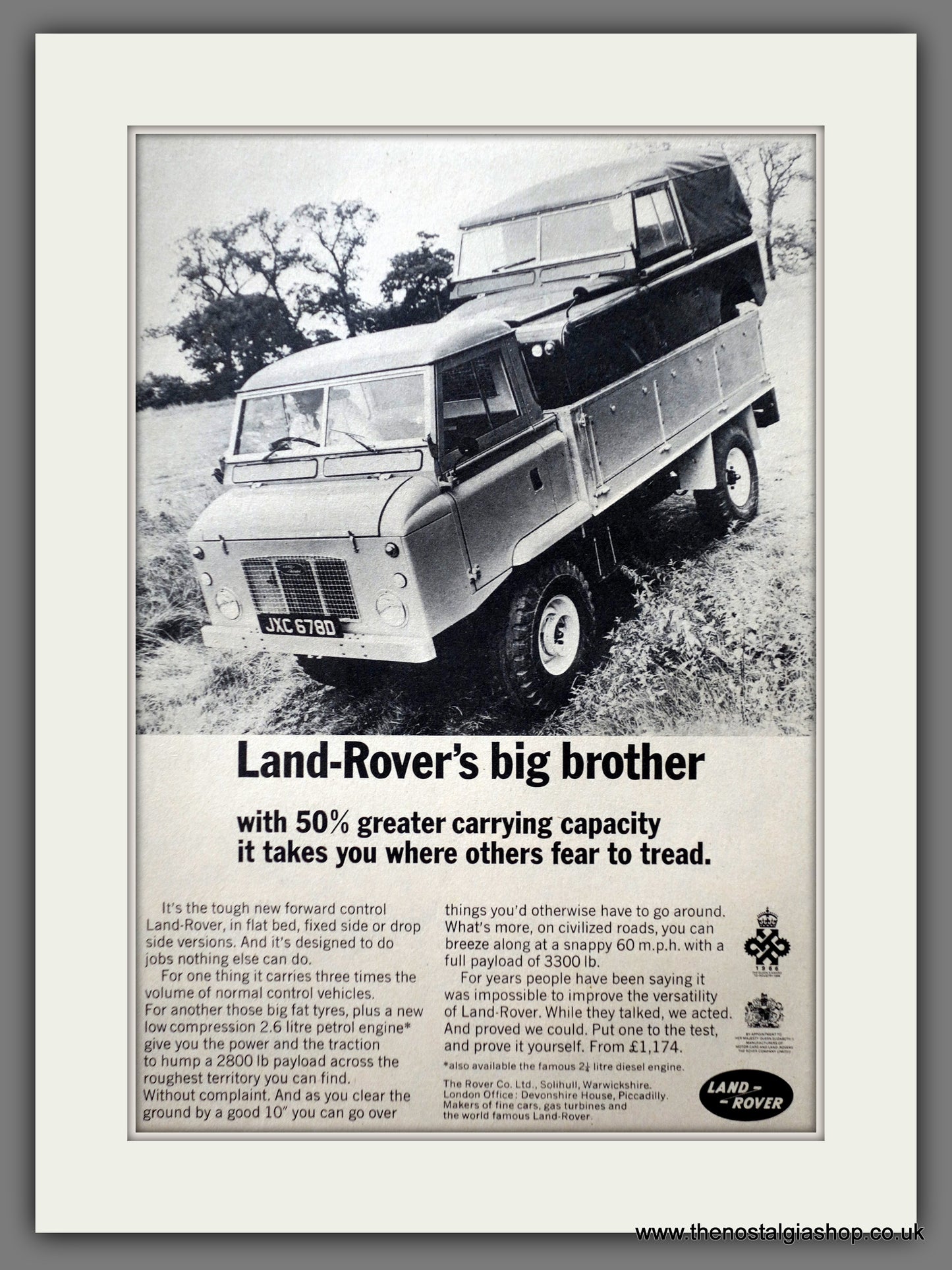 Land Rover. 1966 Original Advert (ref AD61014)