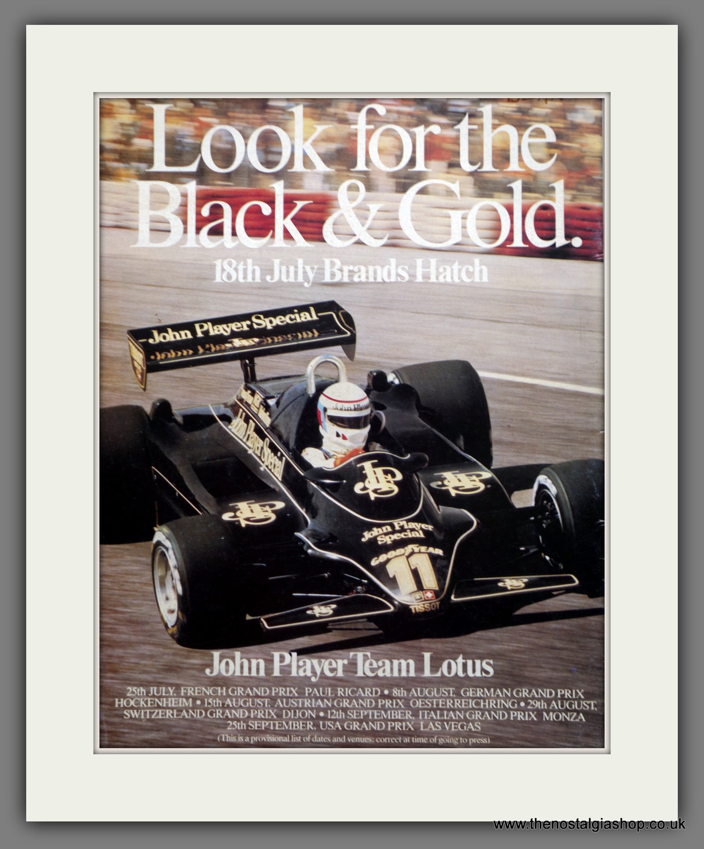 Lotus John Player Team. 1982 Original Advert (ref AD61062)