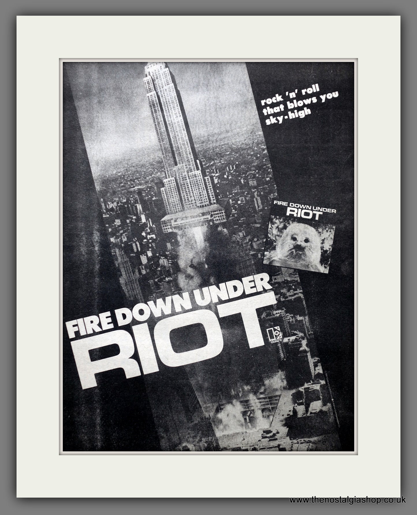 Riot Fire Down Under. Original Advert 1981 (ref AD15539)