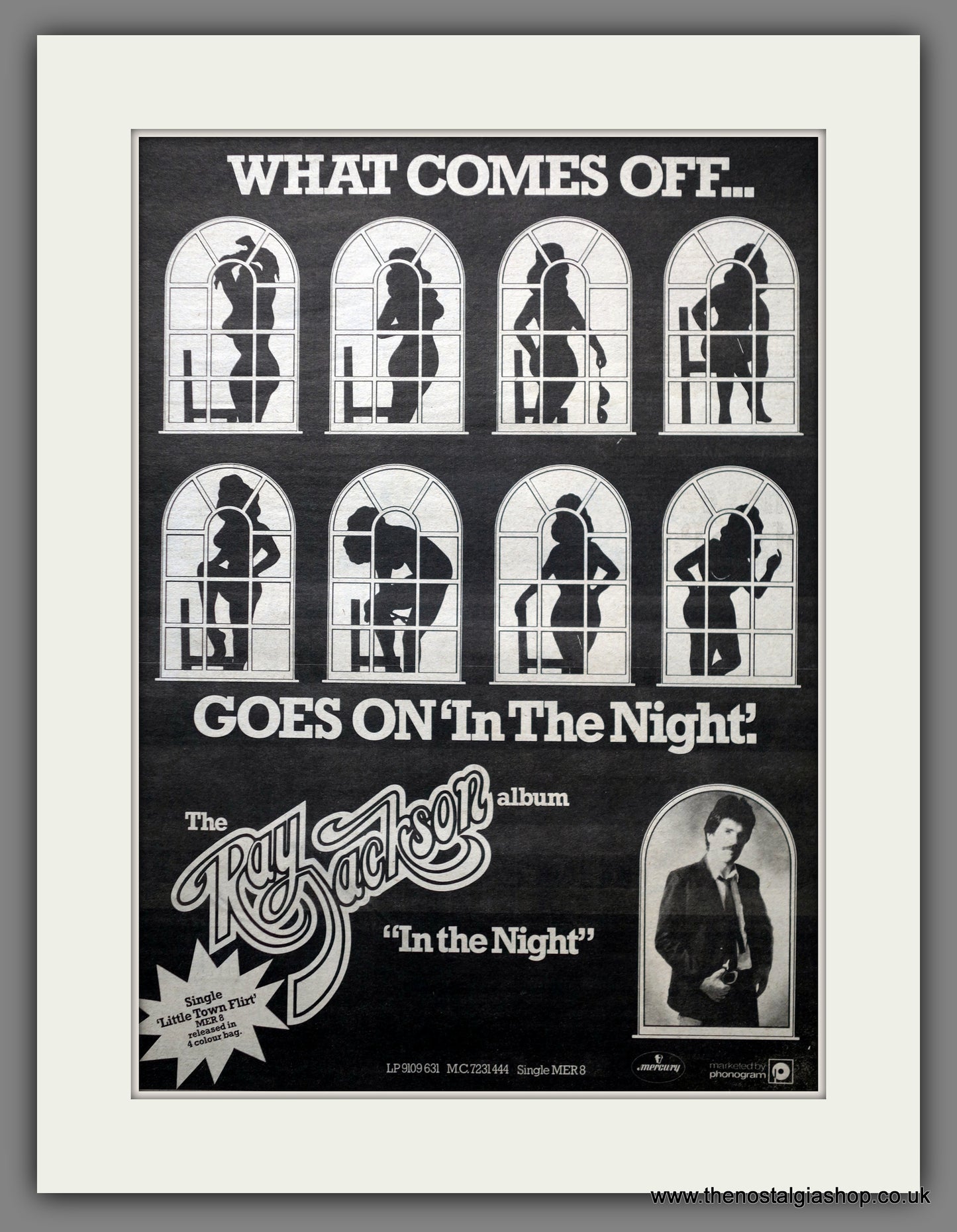 Ray Jackson (The) Album In The Night. Original Advert 1980 (ref AD15540)