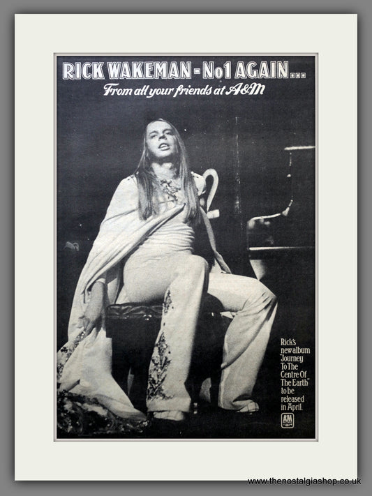 Rick Wakeman Journey To The Centre Of The Earth. Original Advert 1974 (ref AD15544)