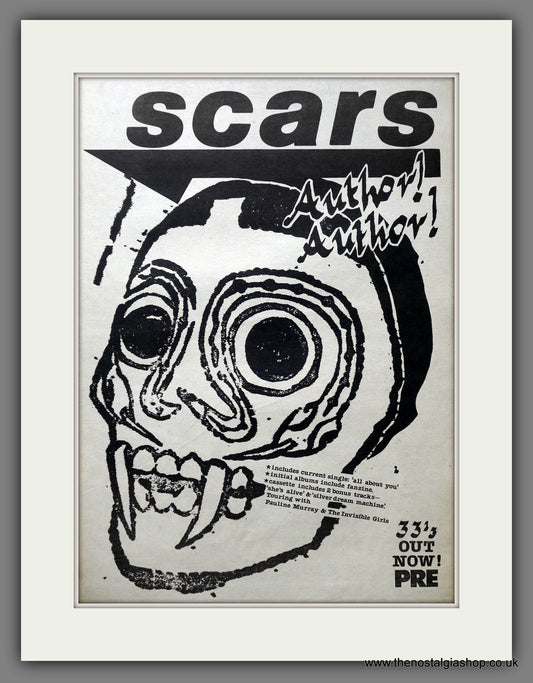 Scars Author Author. Original Advert 1981 (ref AD15560)