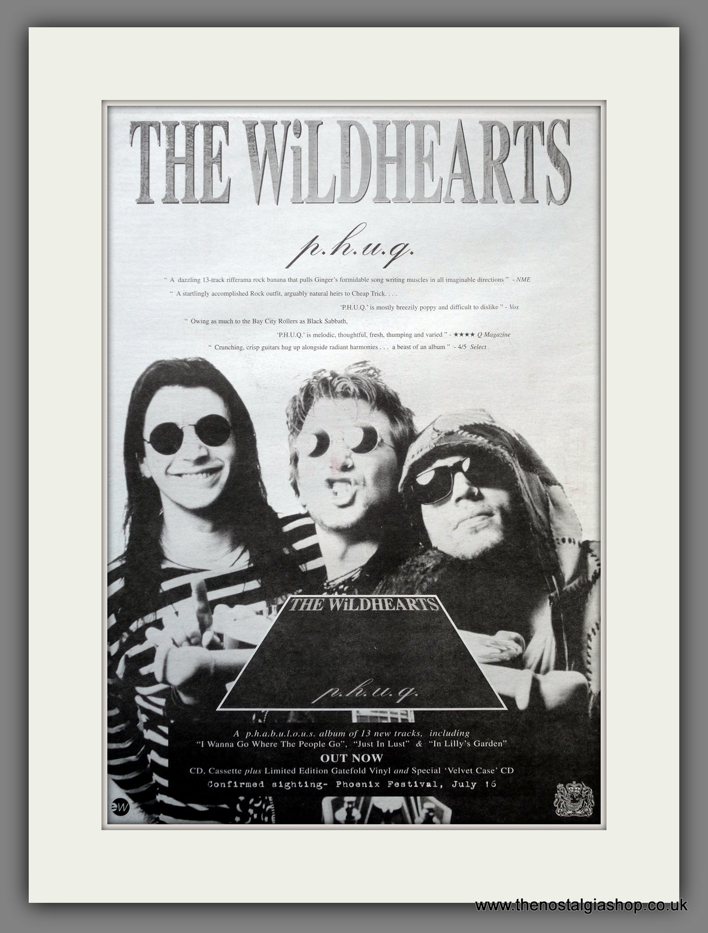 Wildhearts (The) P.H.U.G. Original Advert 1995 (ref AD15575)