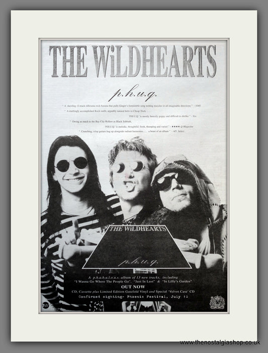 Wildhearts (The) P.H.U.G. Original Advert 1995 (ref AD15575)