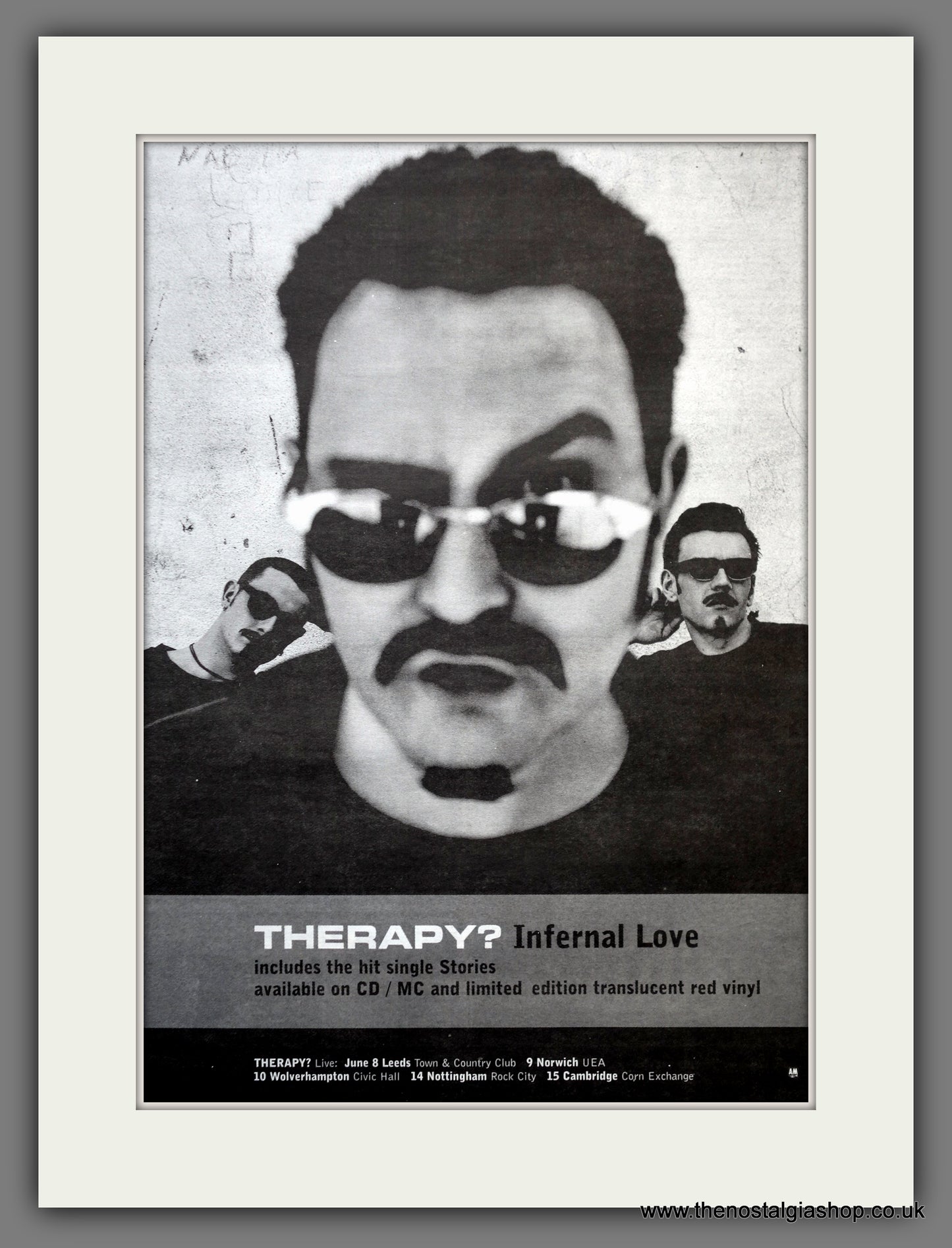 Therapy Infernal Love. Original Advert 1995 (ref AD15577)