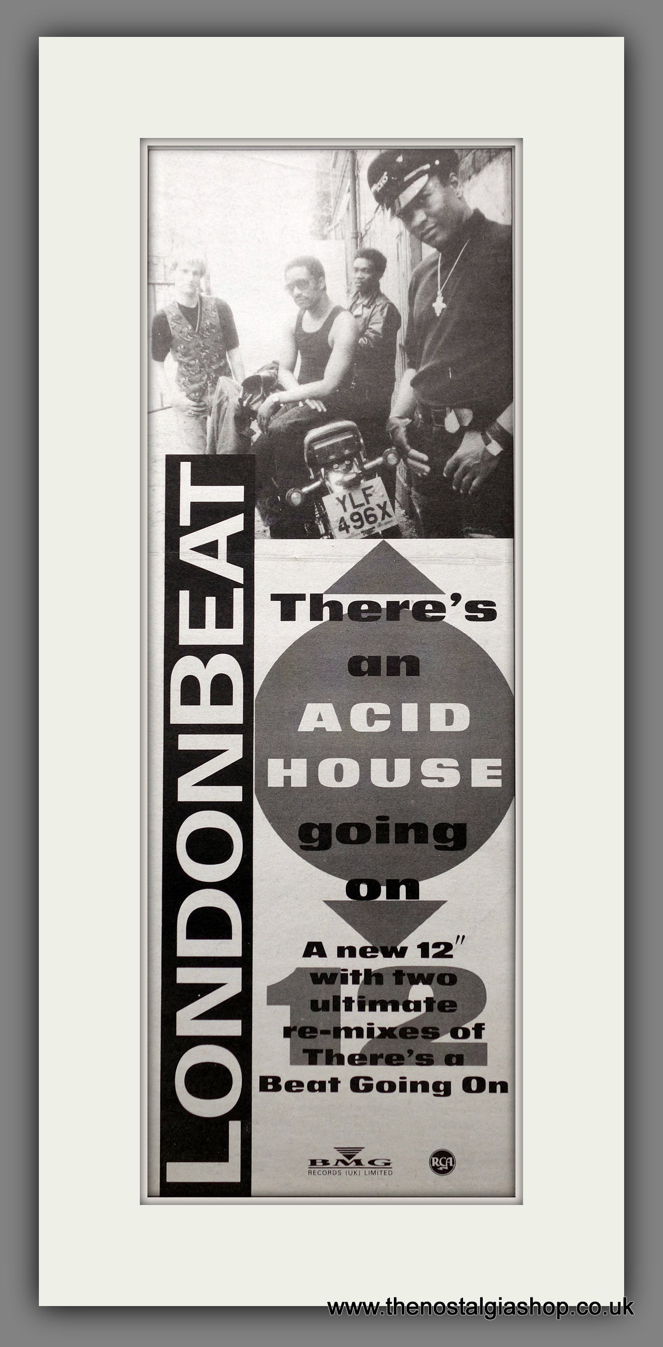 London Beat There's An Acid House Going On. Original Advert 1988 (ref AD200739)