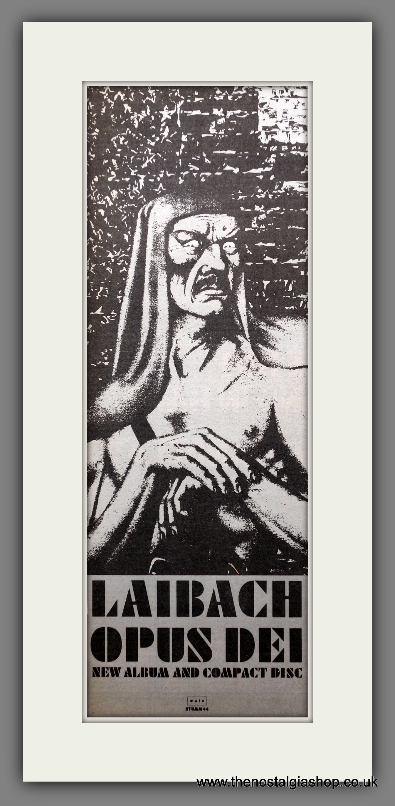 Laibach Opus Del. Original Advert 1987 (ref AD200748)