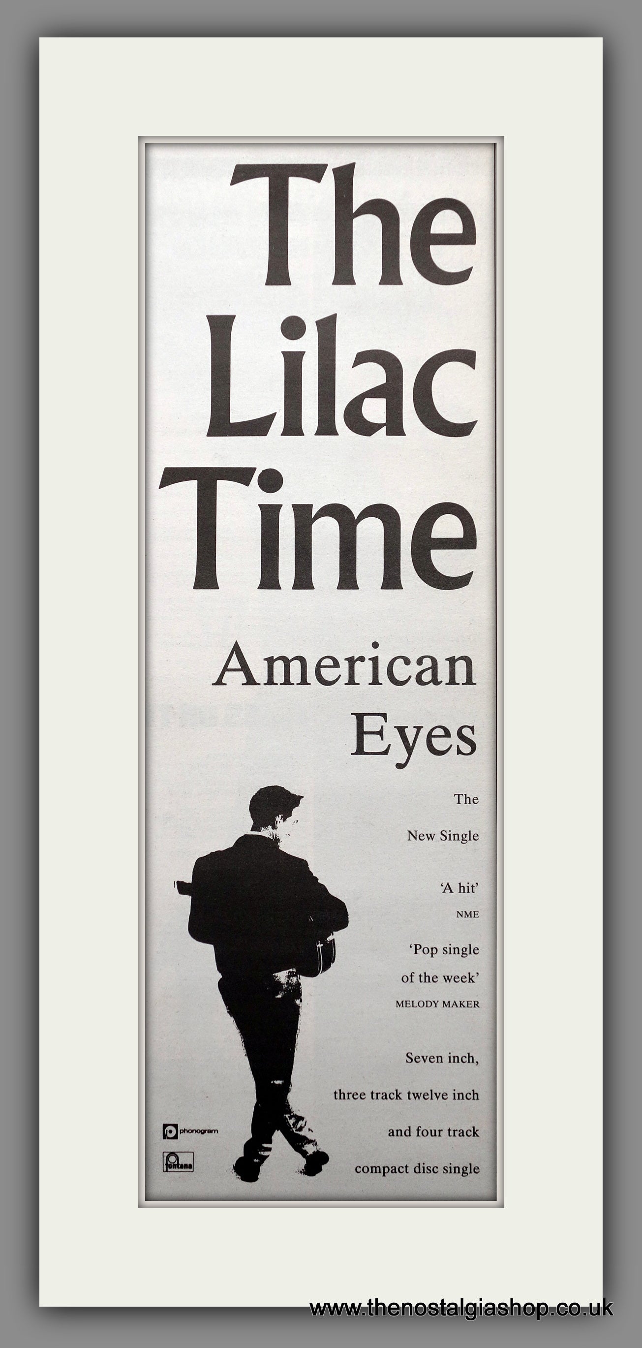 Lilac Time (The) American Eyes. Original Advert 1989 (ref AD200749)