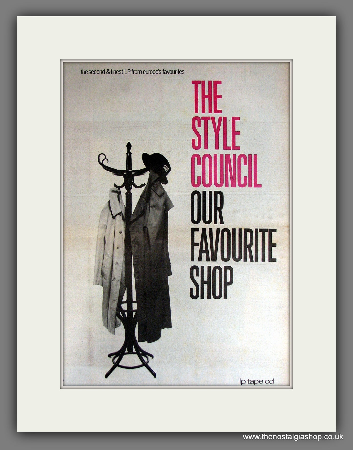 Style Council. Our Favourite Shop. Vintage Advert 1985 (ref AD14136)