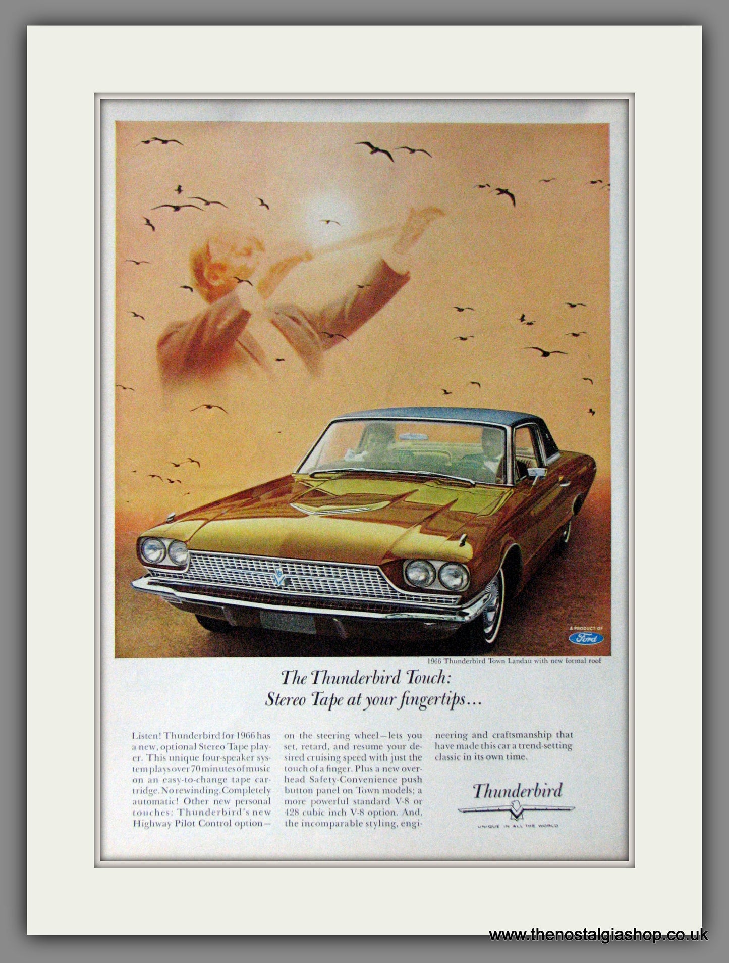 Ford Thunderbird Town Landau. 1966 Original American Advert (ref AD52124)