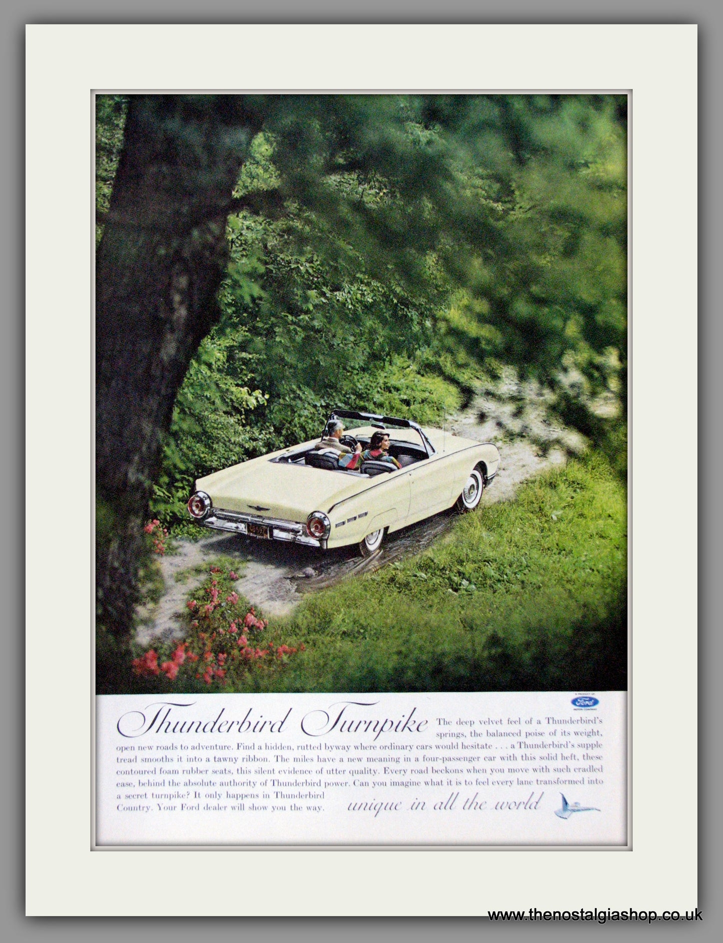 Ford Thunderbird Turnpike. 1962 Original American Advert (ref AD52127)