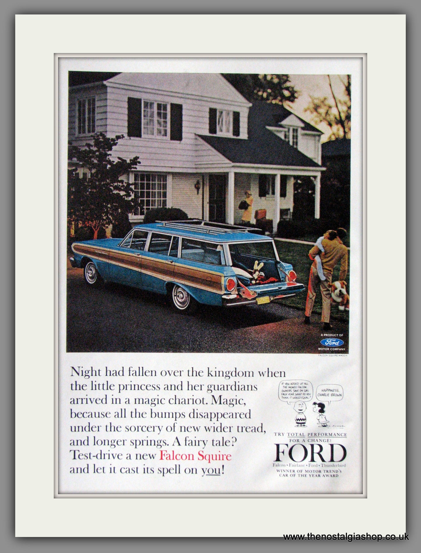 Ford Falcon Squire Wagon. 1964 Original American Advert (ref AD52137)