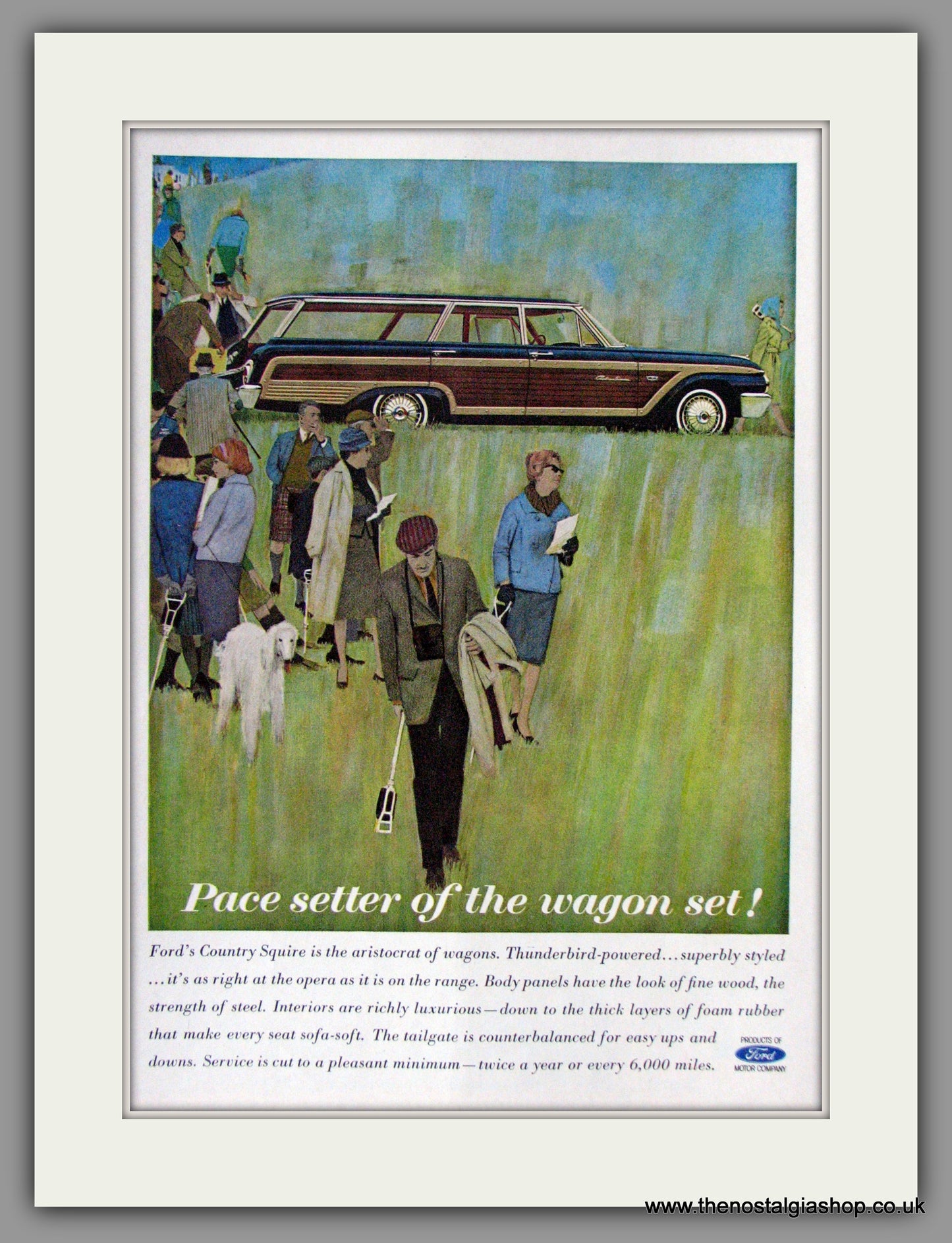 Ford Country Squire Wagon. 1962 Original American Advert (ref AD52138)