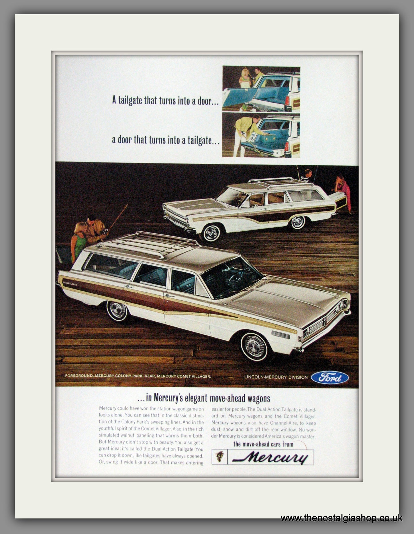 Ford Mercury Colony Park Wagon. 1966 Original American Advert (ref AD52140)