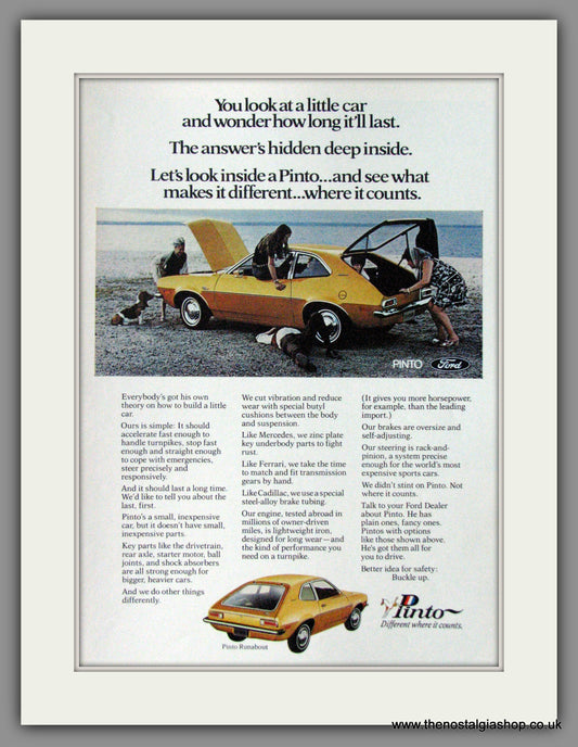 Ford Pinto. 1971 Original American Advert (ref AD52146)