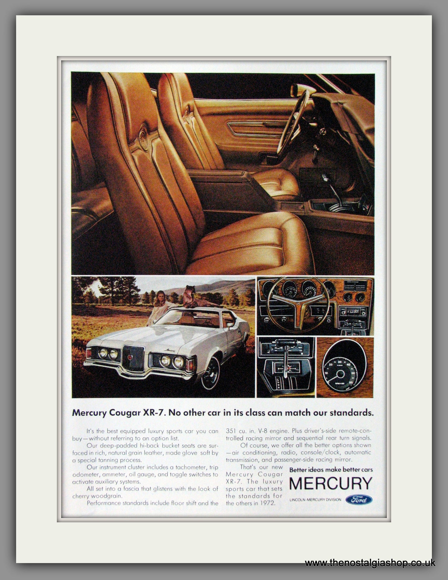 Ford Mercury Cougar XR-7. 1971 Original American Advert (ref AD52149)