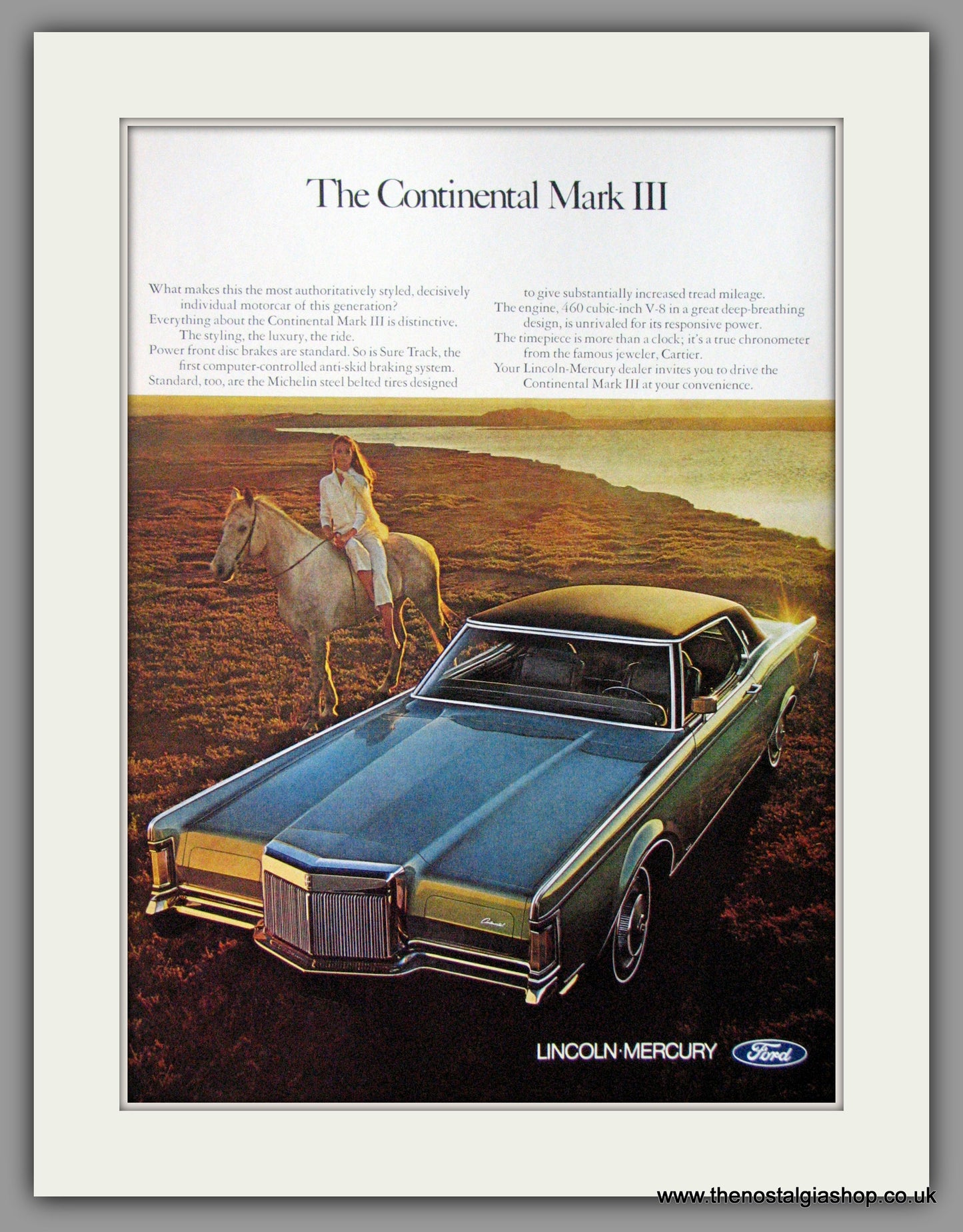 Lincoln Continental Mark III. 1975 Original American Advert (ref AD52162)