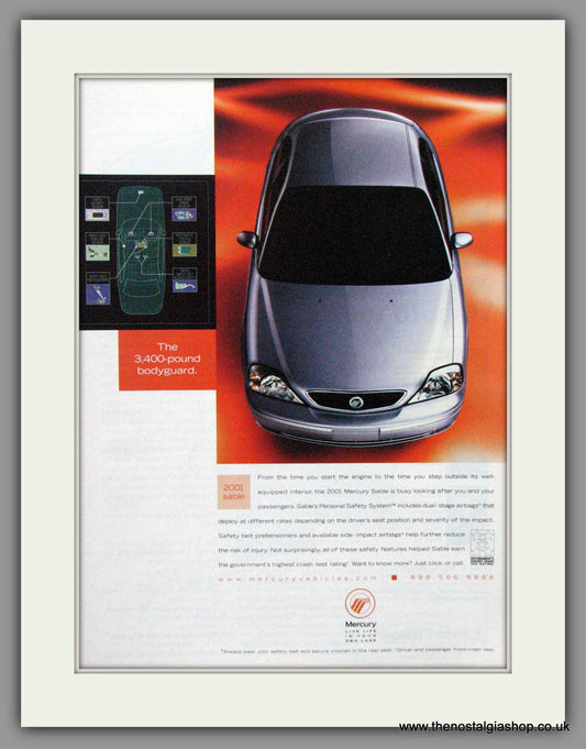 Ford Mercury Sable '01.  2000 Original American Advert (ref AD52159)