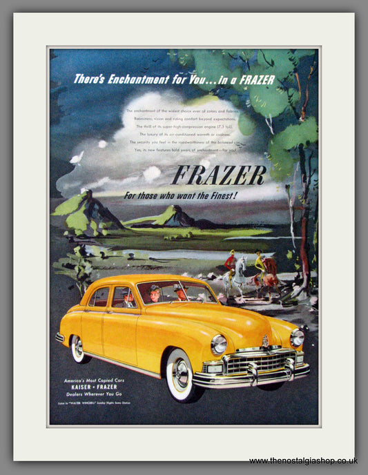 Frazer '49. Original American Advert 1949 (ref AD54138)