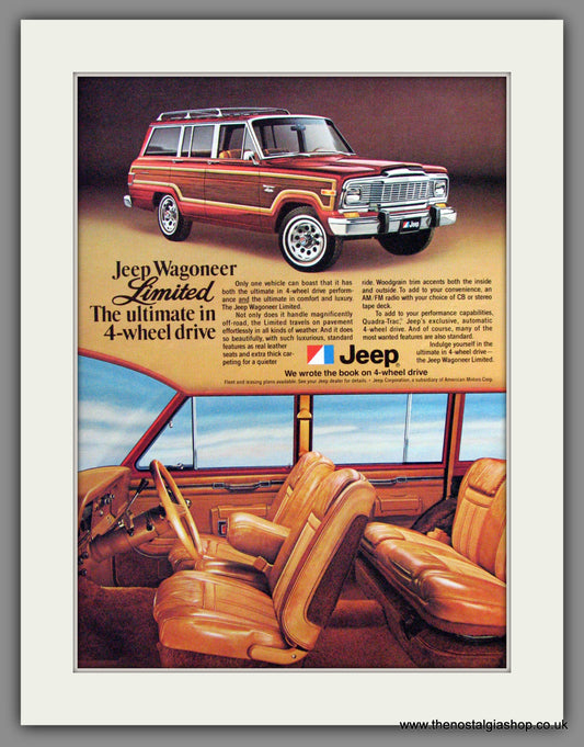 Jeep Wagoneer Limited. 1979 Original American Advert (ref AD52293)