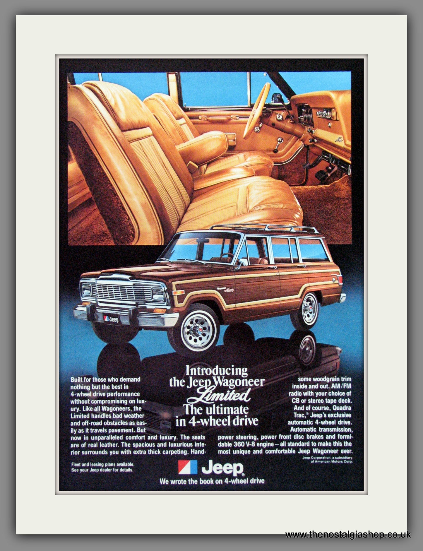 Jeep Wagoneer Limited. 1979 Original American Advert (ref AD52295)