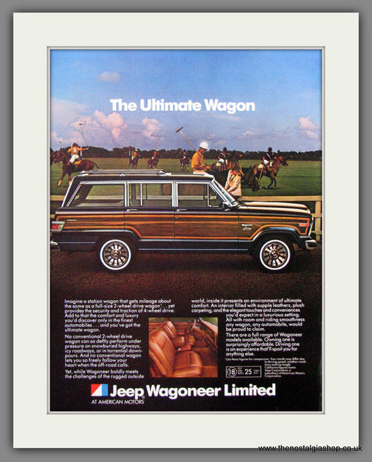 Jeep Wagoneer Limited. 1981 Original American Advert (ref AD52296)