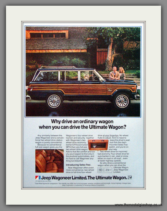 Jeep Wagoneer Limited. 1983 Original American Advert (ref AD52297)