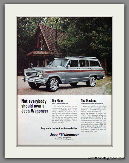 Jeep Wagoneer. 1976 Original American Advert (ref AD52298)