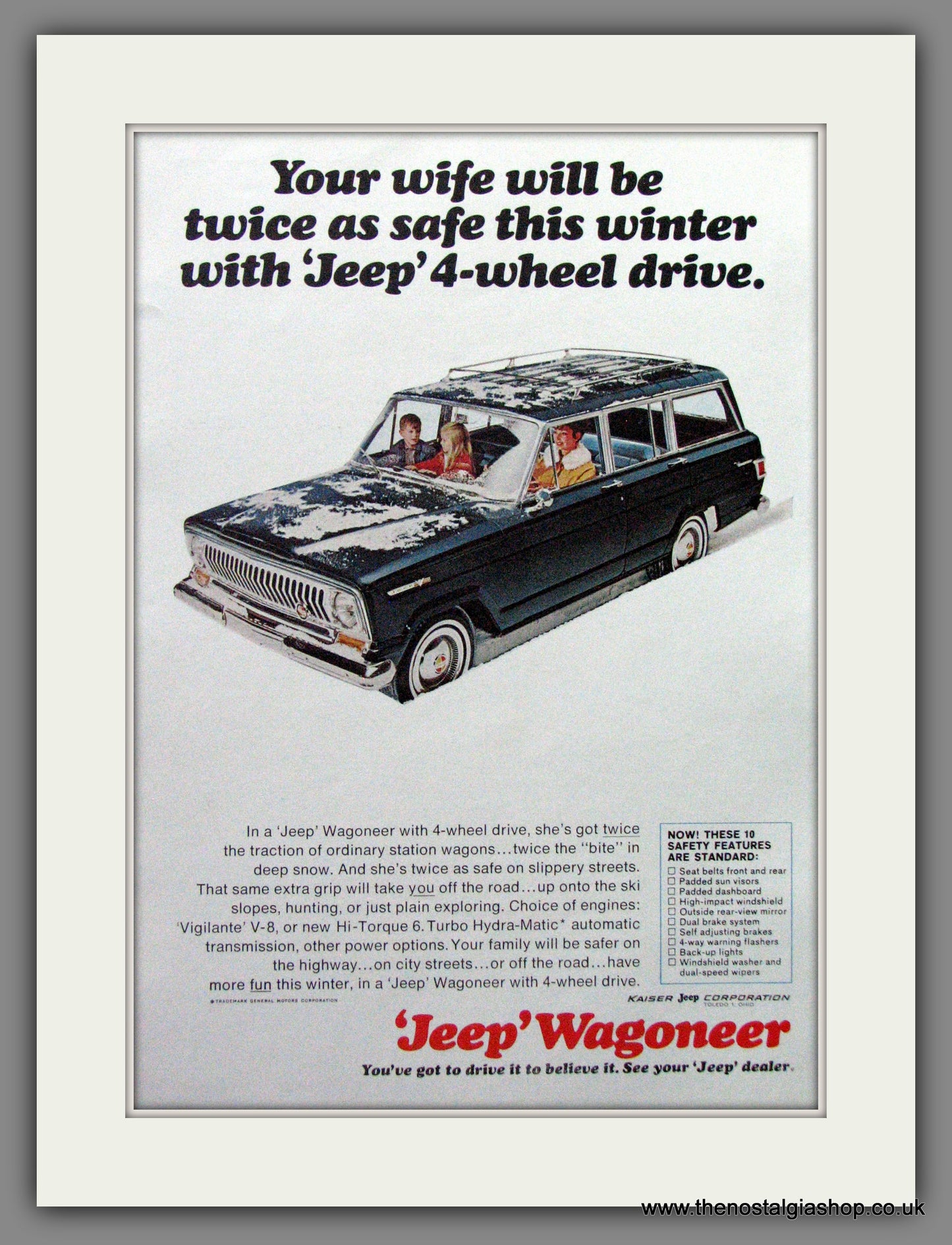 Jeep Wagoneer. 1965 Original American Advert (ref AD52299)