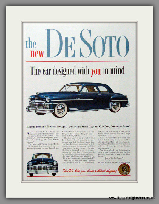 De Soto. 1949 Original American Advert (ref AD52352)