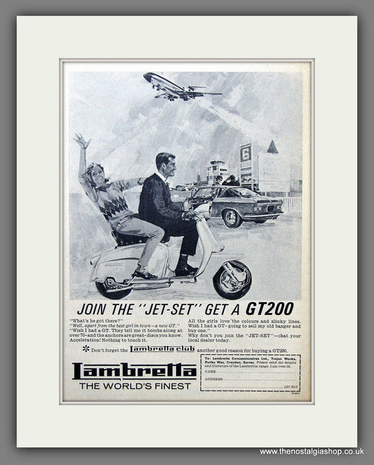 Lambretta GT200. Original advert 1966 (ref AD56458)