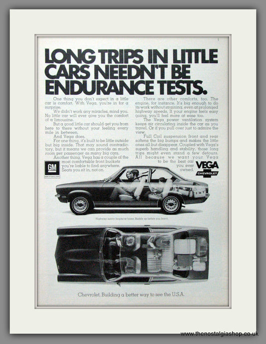 Chevrolet Vega '72. Original American Advert 1972 (ref AD52387)