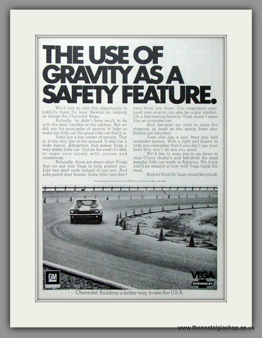 Chevrolet Vega '72. Original American Advert 1972 (ref AD52388)