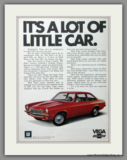 Chevrolet Vega '71. Original American Advert 1971 (ref AD52389)