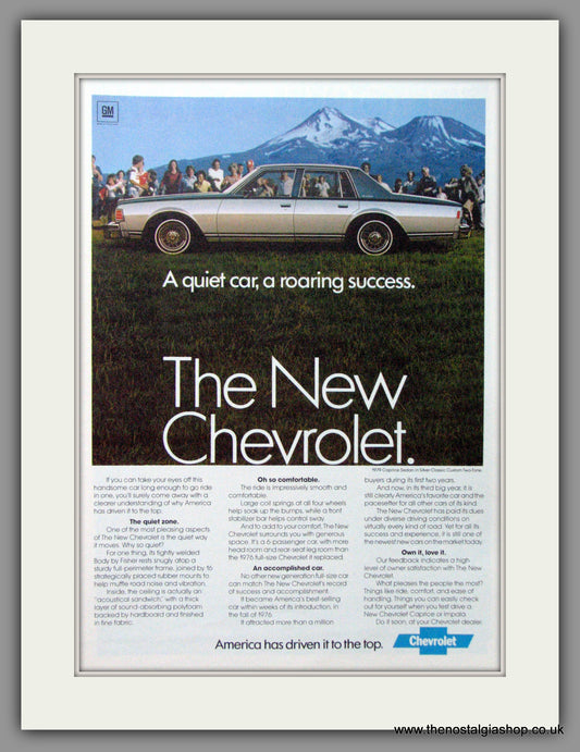 Chevrolet Caprice Sedan. Original American Advert 1979 (ref AD52436)