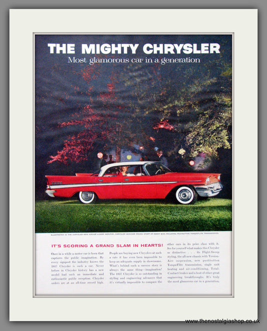 Chrysler New Yorker '57. Original American Advert 1957 (ref AD52552)