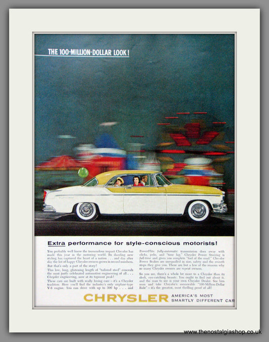 Chrysler '57. Original American Advert 1957 (ref AD52553)