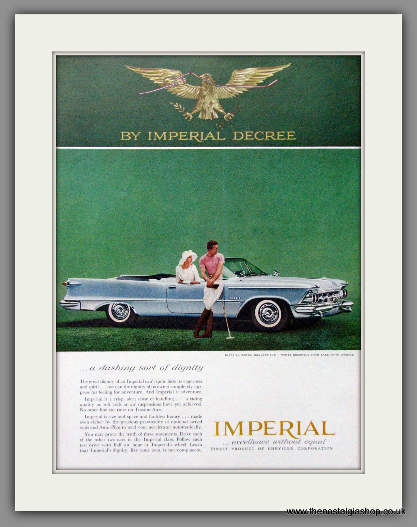 Chrysler Imperial '59. Original American Advert 1959 (ref AD52554)