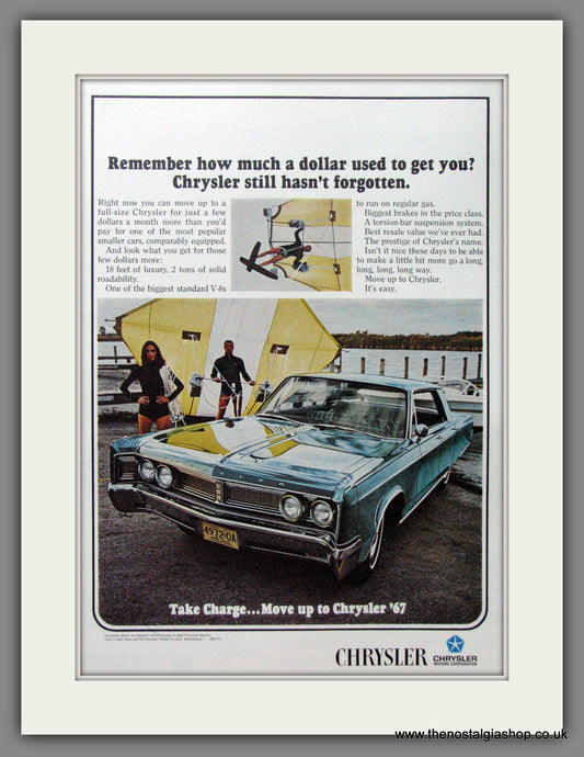 Chrysler Newport '67. Original American Advert 1967 (ref AD52589)