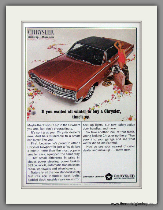 Chrysler Newport '66. Original American Advert 1966 (ref AD52590)