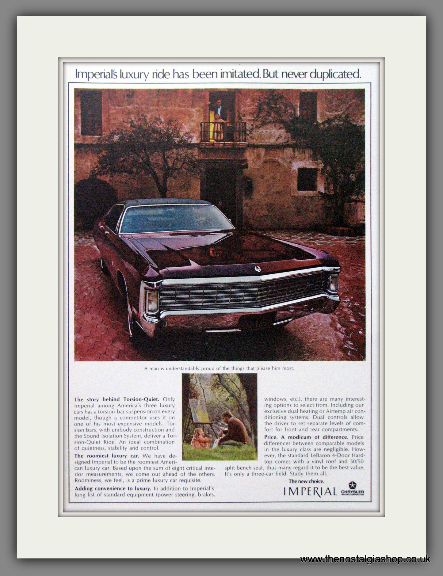 Chrysler Imperial '70. Original American Advert 1970 (ref AD52600)