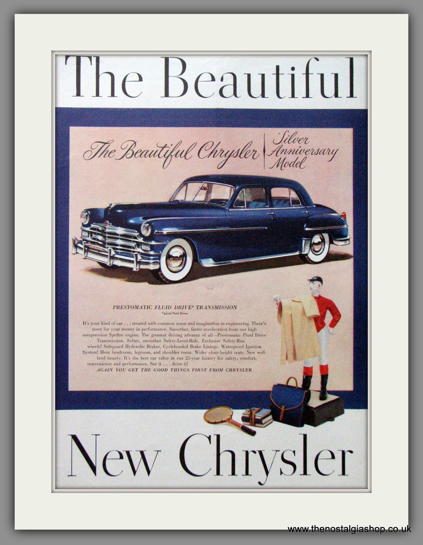 Chrysler Silver Anniversary Model '49. Original American Advert 1949 (ref AD52605)