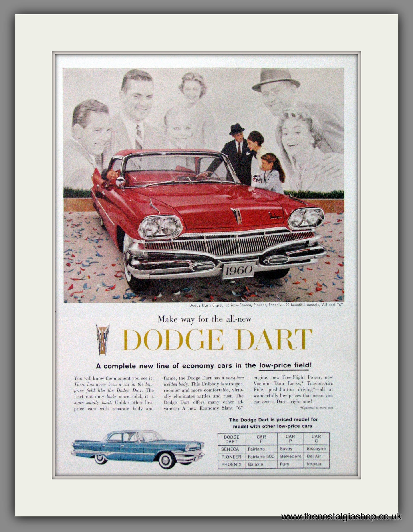 Dodge Dart '59. Original American Advert 1959 (ref AD52651)