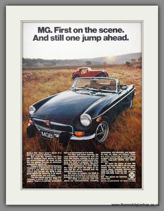 MGB & MG-TC. 1974 Original American Advert (ref AD52087)