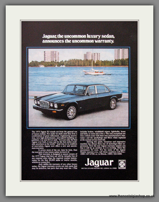 Jaguar XJ. 1975 Original American Advert (ref AD52044)