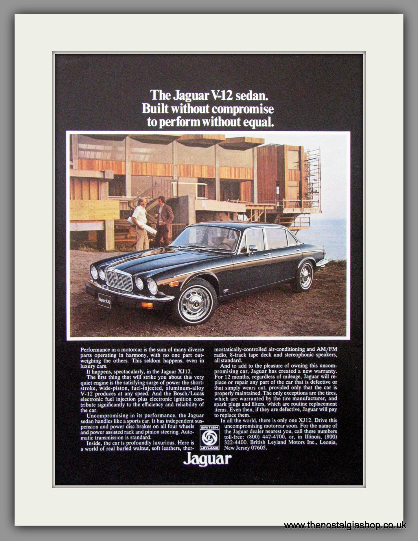 Jaguar XJ V-12 Sedan. 1976 Original American Advert (ref AD52050)