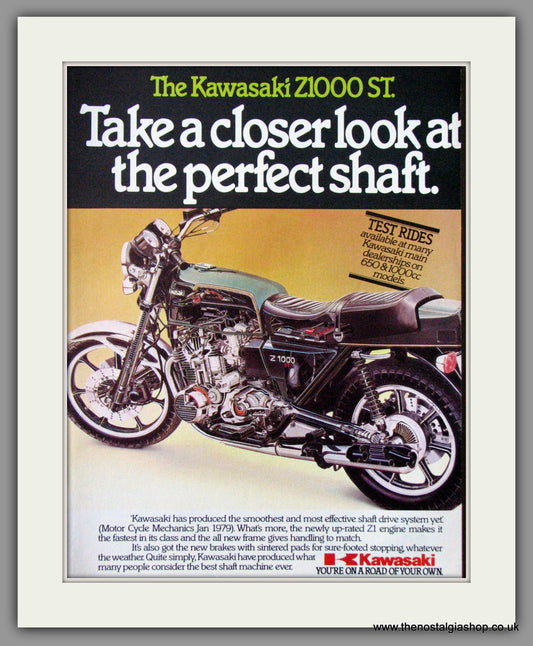 Kawasaki Z1000 ST. Motorcycle. 1979 Original Advert. (ref AD52462)