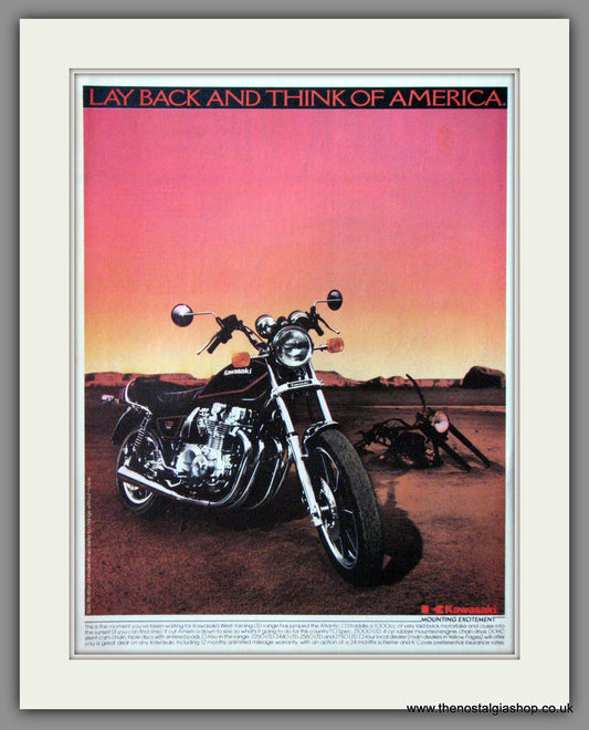 Kawasaki Z-1000 Motorcycle. 1981 Original Advert. (ref AD52577)