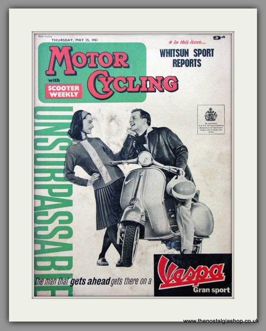 Vespa Gran Sport. Original Cover 1961 (ref AD52488)